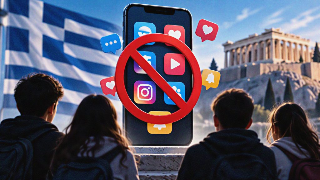 Greece Bans Social Media for Under-15s