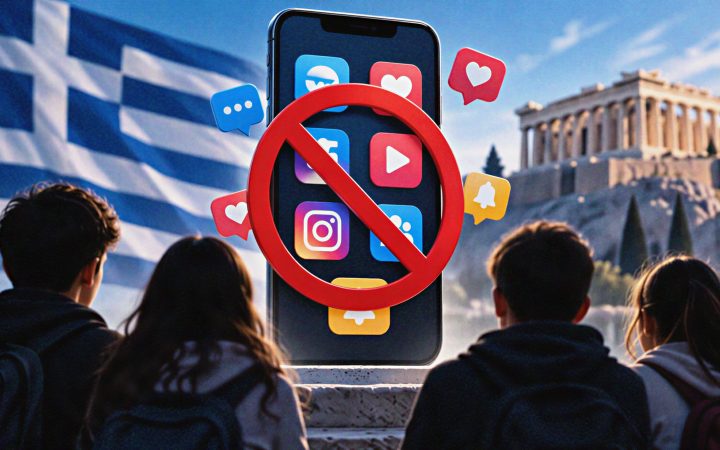 Greece Bans Social Media for Under-15s